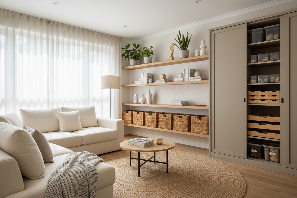 Créer moi une image pour ma boutique qui vend des articles pour améliorer les espaces dans une habitation