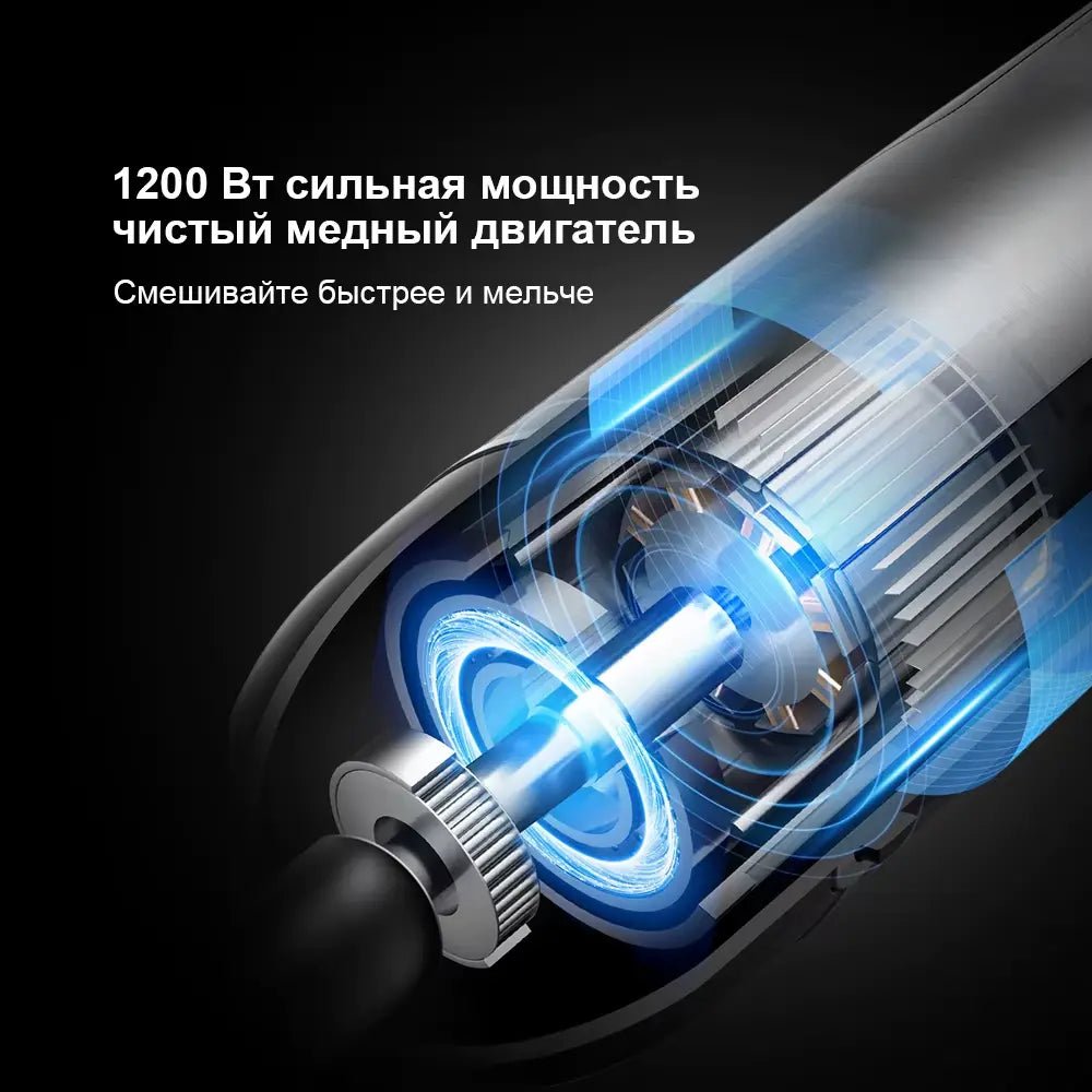 Mixeur Plongeant 4-en-1 Puissant 1200W – Mixeur à Main avec Hachoir, Gobelet Smoothie et Lames en Acier Inoxydable pour Glace et Aliments Yourhomeimprov